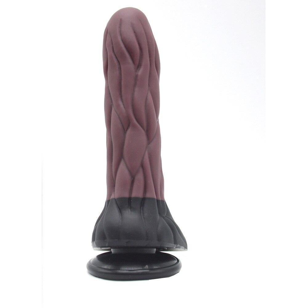 Ribbed Suction Cup Dildo — product view 5
