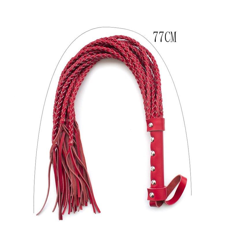 Fruste BDSM Flogger Inferno in Pelle — vista prodotto 3