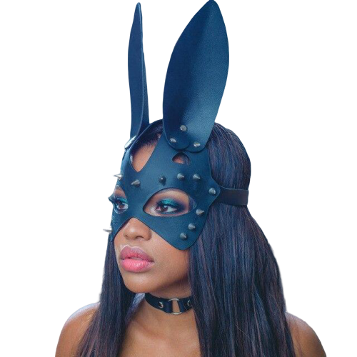 Sexy Studded Bondage Mask — product view 3