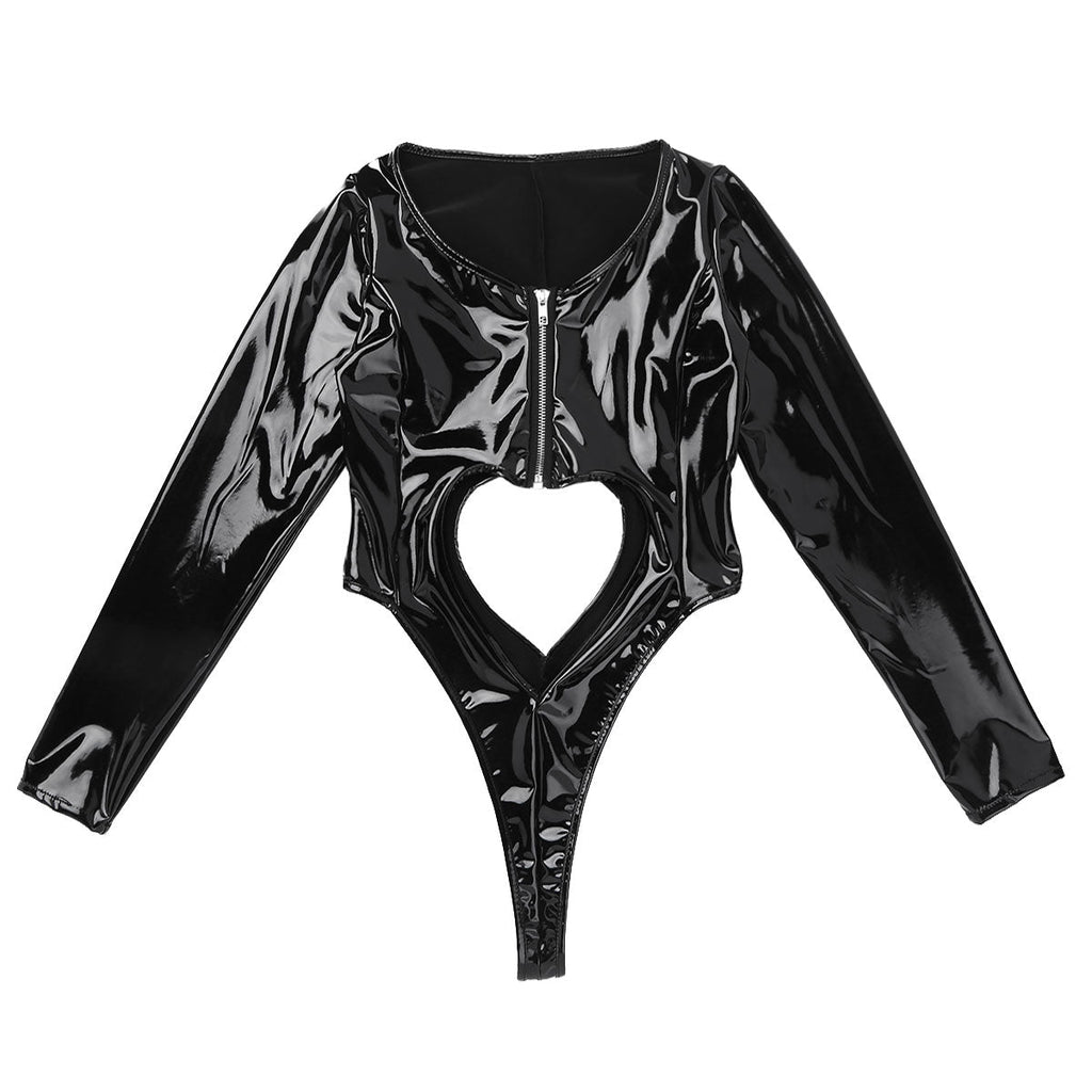Vinyl Bodysuit Long- ærme - produktvisning 3