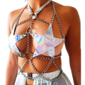 Harness donna olografico a stelle sul petto — immagine prodotto