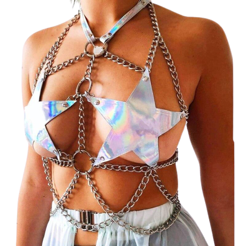 Holographic Chest Harness for Women — product image