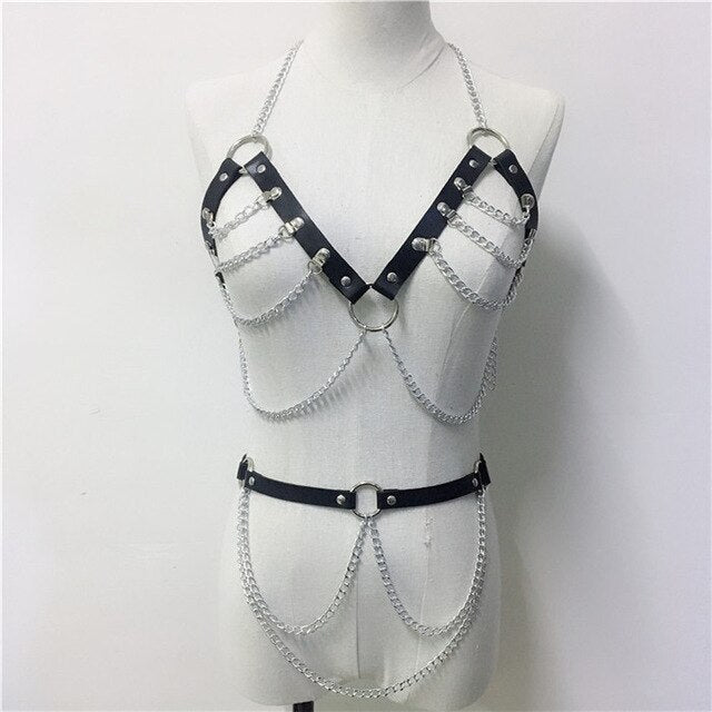 Chain Women's Body Harness — product view 4