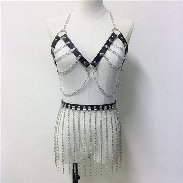 Chain Women's Body Harness — product view 5