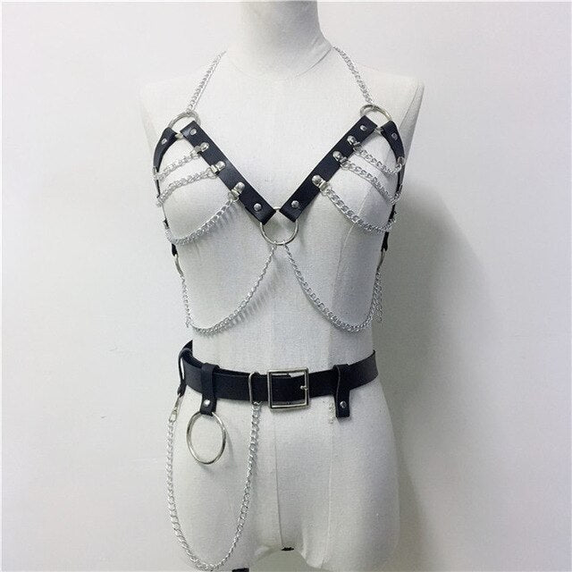 Chain Women's Body Harness — product view 3