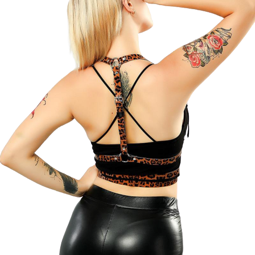 Leopard Body Harness for Women — product view 4