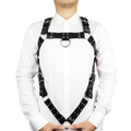 Harness Uomo Borchiato a V Frontale e X Posteriore — immagine prodotto