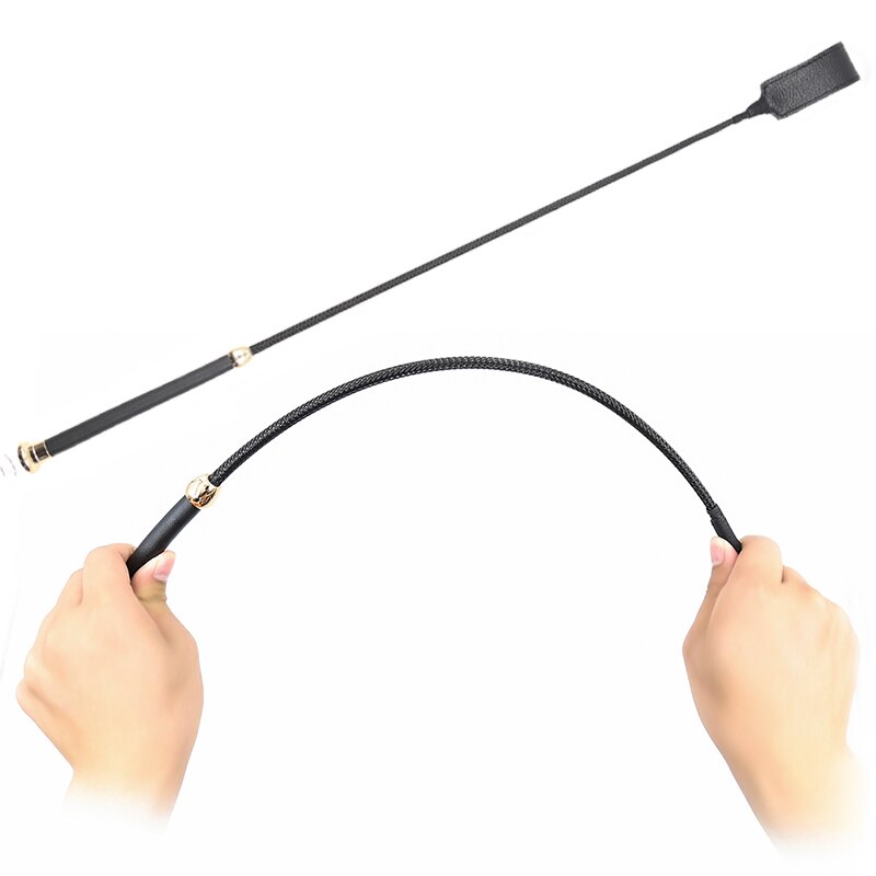 Gold-Handle BDSM Riding Crop — product view 2