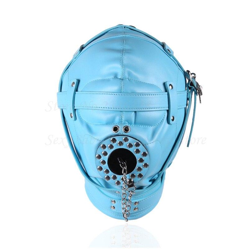Blue Bondage Hood — product view 2