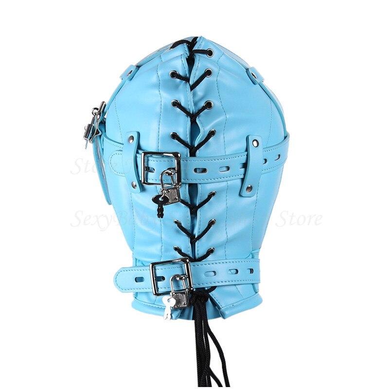 Blue Bondage Hood — product view 4