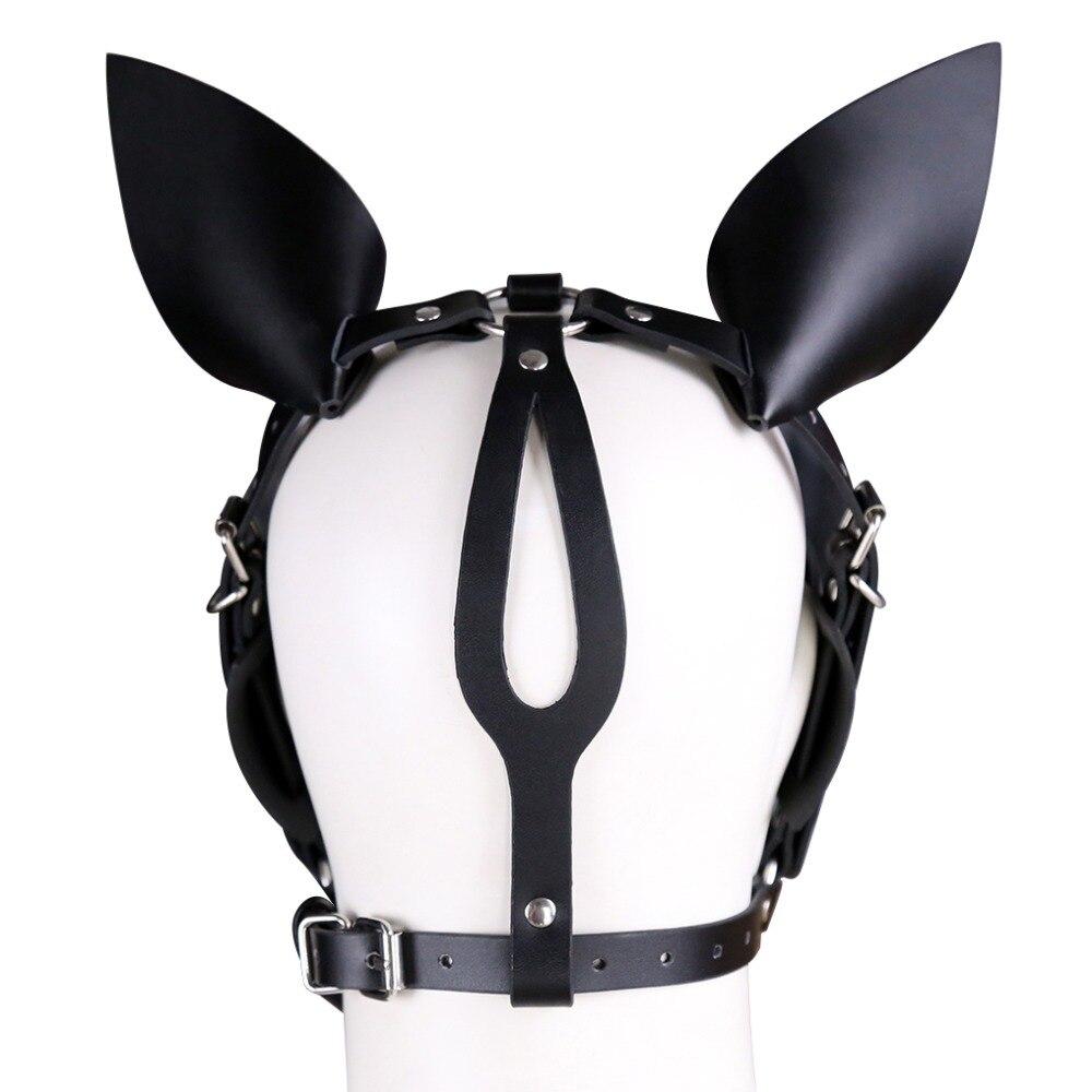 Leather Pig BDSM Mask — product view 2
