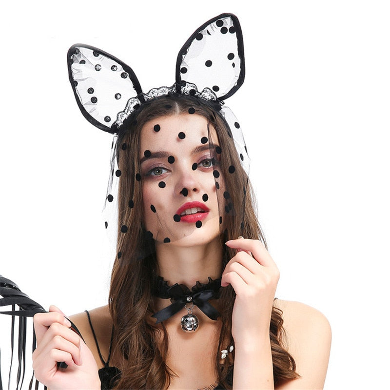 Cat Lace Bondage Mask — product image