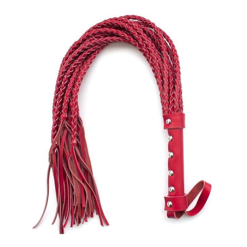 Fruste BDSM Flogger Inferno in Pelle — vista prodotto 2