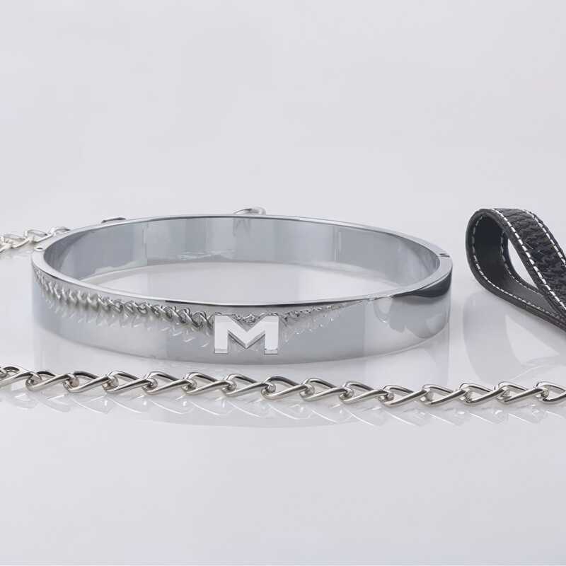Metalli BDSM Collar & Leash ... tuotenäkymä 2