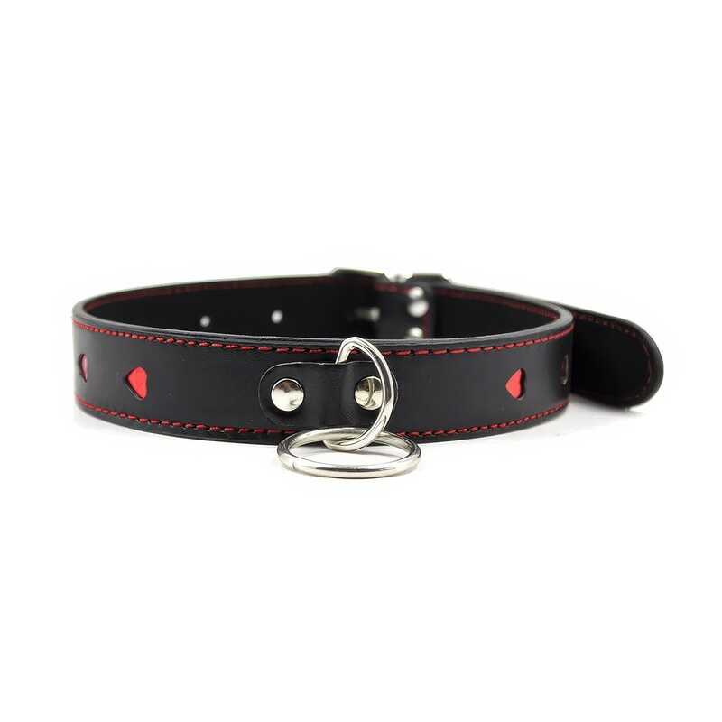 Med hjerte BDSM Collar - produktvisning 3