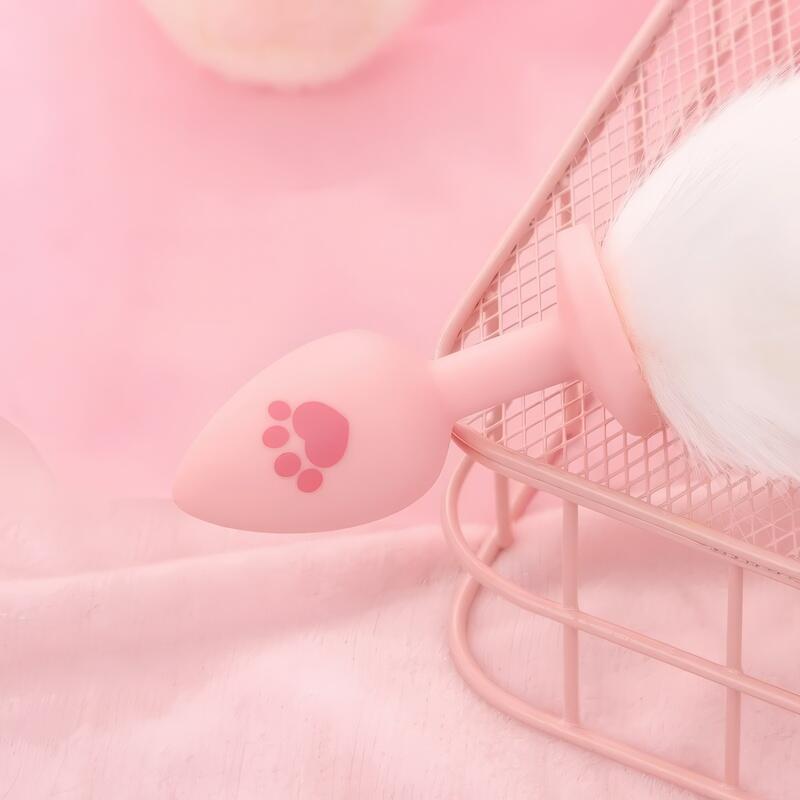 Pink Bunny Tail Butt Plug — product view 11