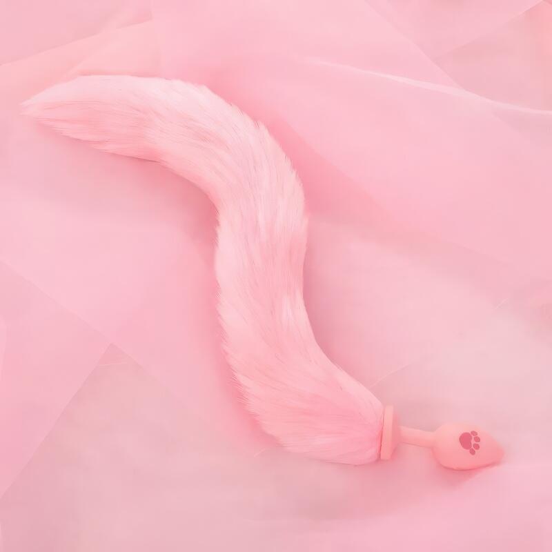 Pink Bunny Tail Butt Plug — product view 13