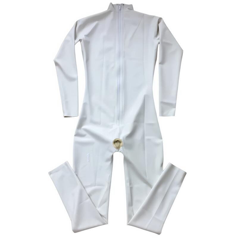 Open-Crotch and Rear Latex Catsuit — product view 3