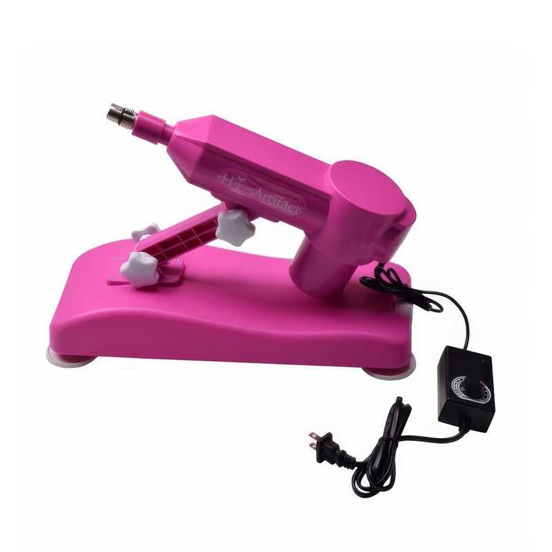Pink Sex Machine with 8 Dildos — product view 2