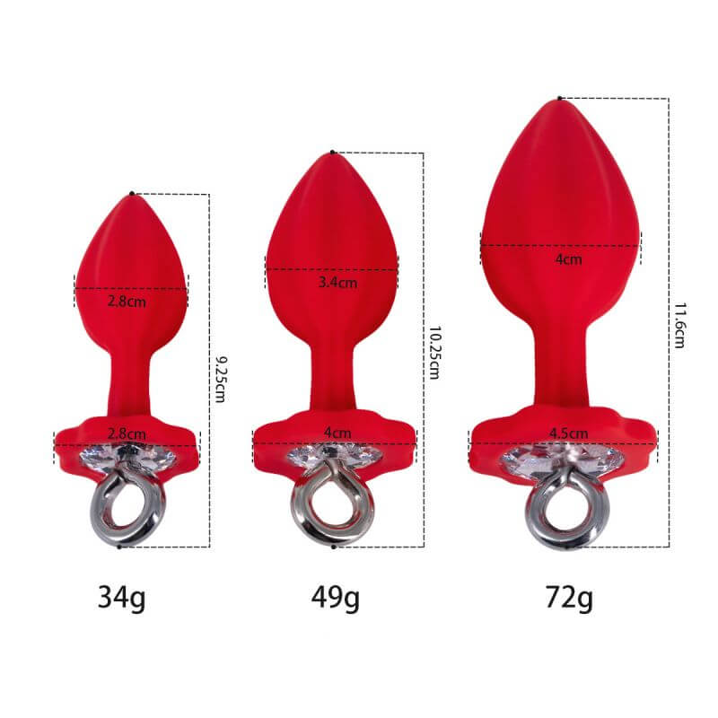 Silicone Flower Butt Plug — product view 8