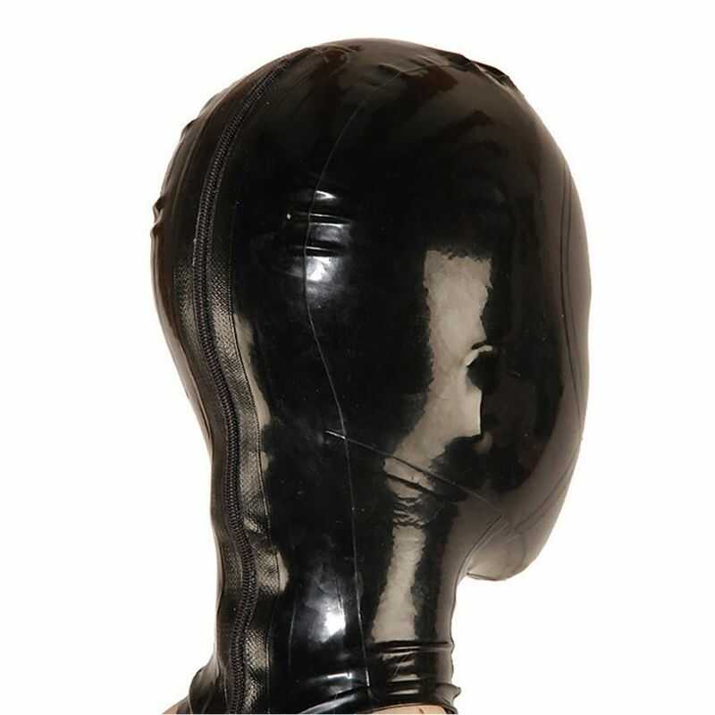 Latex Submissive Bondage Hood — product view 2