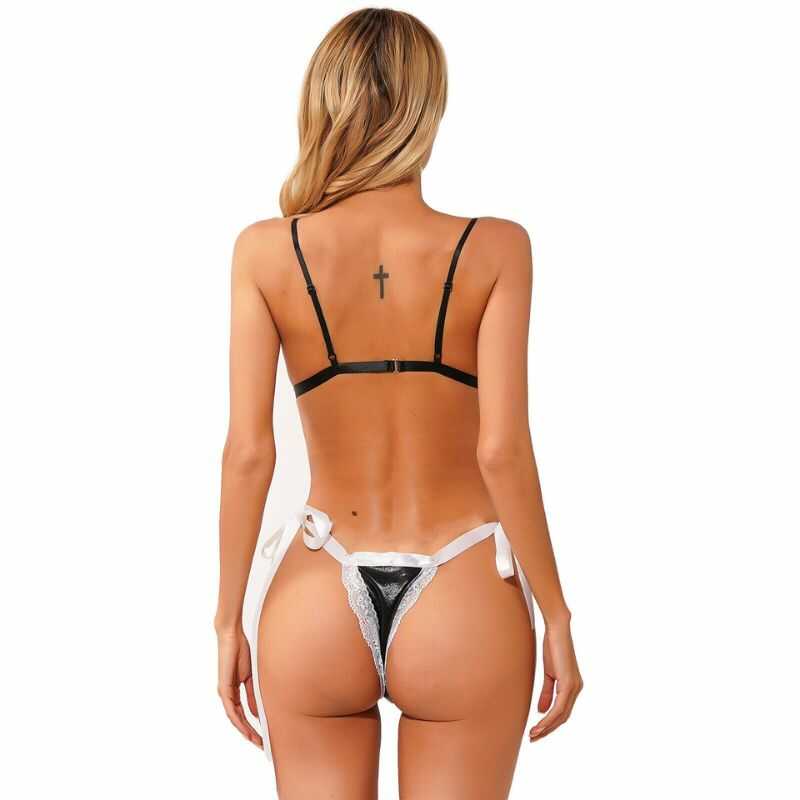 French Maid Sexy Roleplay Costume — product view 3