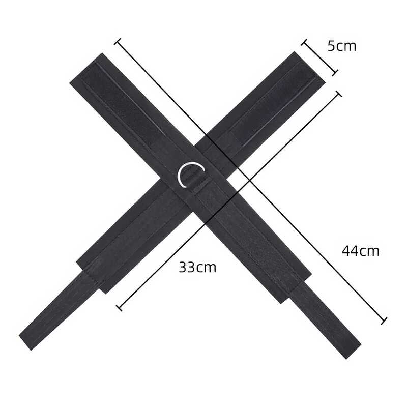 Sujeción bondage cruzada de velcro — vista 4 del producto