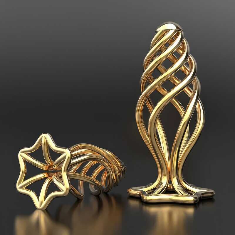 Gold-Tone Butt Plug — product view 2