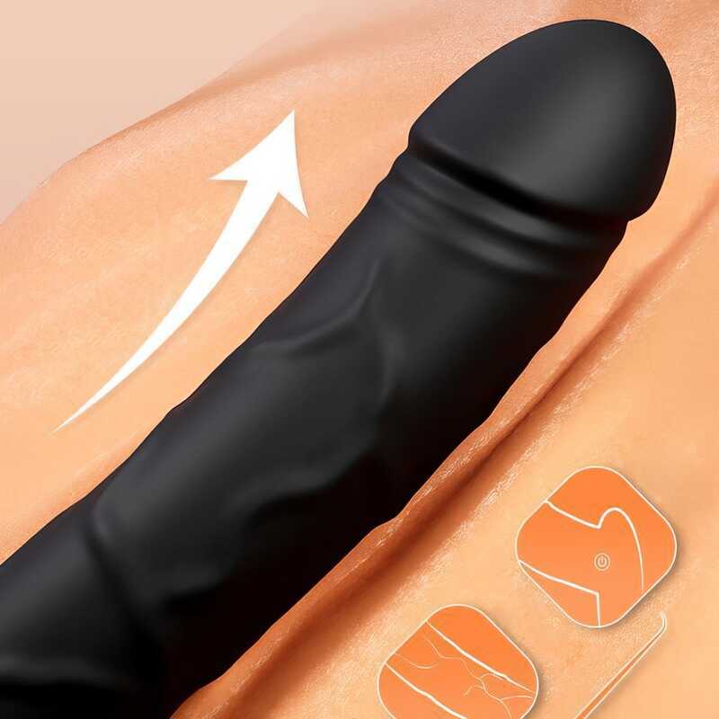 Double-Ended Vibrating Realistic Strap-On Dildo — product view 5