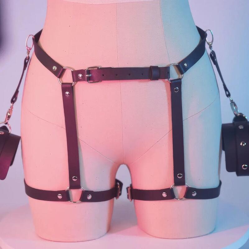 Naisten nahka BDSM Harness Set — tuotenäkymä 5
