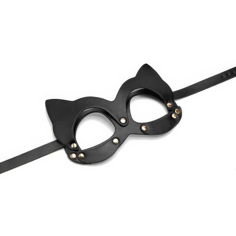Luksus Black BDSM Mask — produktvisning 7