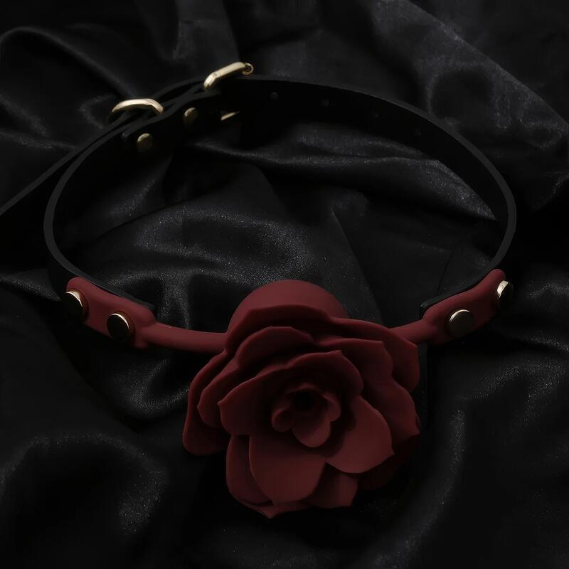 Rose- formet Pink Ball Gag — produktvisning 8